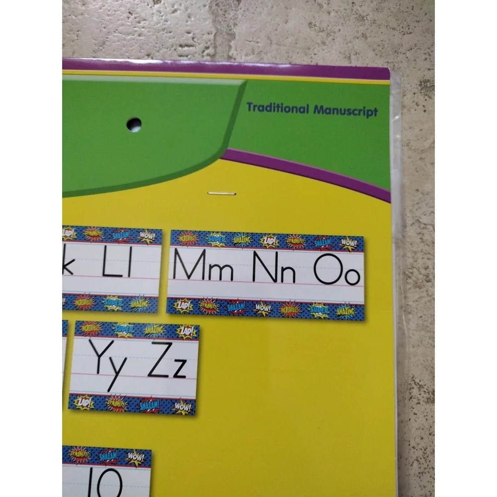 Teacher Created Resources Superhero Alphabet Line 14 PCs Letters And Numbers